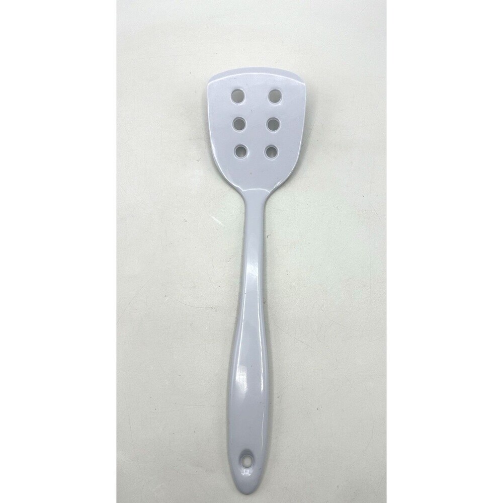 Spatula Melamine Ware White Slotted Flipper Turner Kitchen Utensil